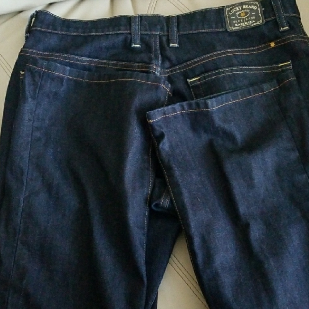 Dark lucky brand boot jeans
